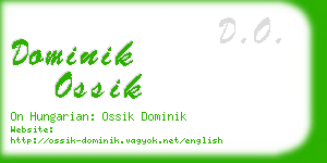 dominik ossik business card